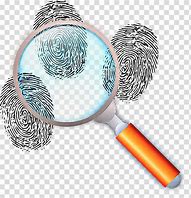 Image result for Magnifying Glass with Fingerprint Clip Art