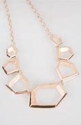 Image result for Geometric Rose Gold Necklace