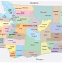 Image result for Blank Washington State Map