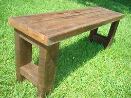 Image result for Reclaimed Wood Outdoor Bench