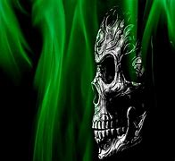 Image result for Green Flaming Skull