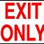 Image result for Exit Clip Art Sign Cartoon