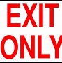 Image result for Exit Sign Free