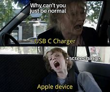 Image result for USBC iPhone Charger Meme