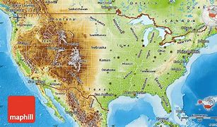 Image result for United States Physical Map