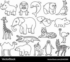 Image result for Animal Vector Art Black and White
