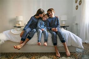 Image result for Kids Sleep in Bed Pajamas