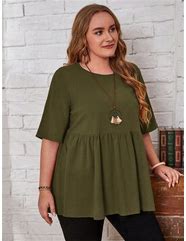 Image result for Plus Size Silk Tunic Tops