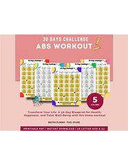 Image result for 30-Day ABS Challenge Printable