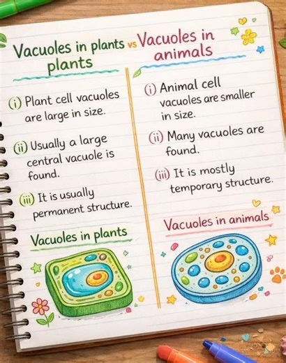 plant vacuoles and animal vacuoles chapter 2 class 8 science #science #class8th