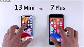 iPhone 13 Mini vs 7 Plus SPEED TEST