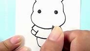 Cómo dibujar a Winnie Pooh kawaii - dibujos en segundos muy fáciles