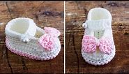 🌷Crochet Baby Booties 🎀 (Easy, CLOSE-UP, Step by Step Tutorial!)