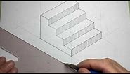 Drawing a Set of Isometric Stairs with Dimensions