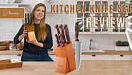 Emojoy kitchen knife set review and demo by Sara