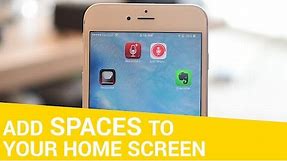 How-To: Create Empty Spaces on Your Home Screen (No Jailbreak Needed)