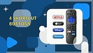 Replacement Remote Control for Only Roku-TV - (Pack of 2) Compatible with Roku TV Remote for Onn Roku/TCL Roku/Hisense Roku/Philips Roku Smart TVs (Not for Roku Stick & Box)