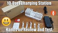 Unitek 10-Port USB C PD Charging Station [Hands on Review and Test]