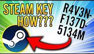 How to Redeem Code on Steam - Unlock a Game Key