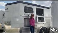 2023 Trails West Sierra 2 Horse Bumper Pull Trailer with Mangers