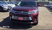 2019 Toyota Highlander How To Use The Third Row Seats pdx