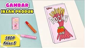 Cara Menggambar Iklan Produk Yang Mudah || Gambar Iklan Televisi || Gambar Pocky