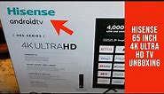 Hisense 65 inch 4K Ultra HD TV- Unboxing, How to Set up, First Look