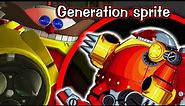Death Egg Robot Generation In 2D _ Sonic sprite animation