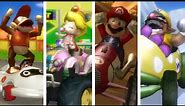 Mario Kart Wii - All Characters Winning Animations in VS Races (Karts)