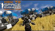 How To Space Engineers - First Ship Or Rover Using Your Respawn Pod