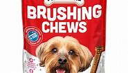 Milk-Bone Brushing Chews Daily Dental Dog Treats, Mini, 7.1 Oz. Bag, 18 Bones Per Bag