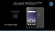 Learn about Contacts on the Alcatel INSIGHT | AT&T Wireless