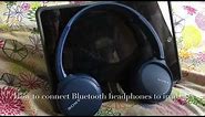 How to connect Sony Bluetooth headphones to iPad
