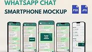 Whatsapp Chat - Smartphone Mockup, a Social Media Template by Design Scribble