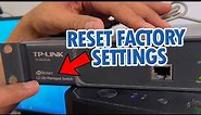 How to reset TPLink JetStream switches to factory default by using Hyper Terminal