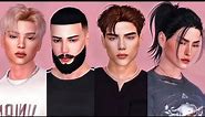MEGA PACK OF 4 ALPHA MALE SIMS + Hair, Clothing & Accessories - The Sims 4