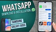 Samsung Galaxy A05s – How to install WhatsApp • 📱 • 💬 • 🗣 • Tutorial