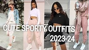 Cute Sporty Outfit Ideas 2023-24|SPORTY OUTFITS| Casual workout Outfits...