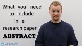 How to Write an Abstract for a Research Paper