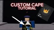 How to make a CUSTOM cape in Roblox The strongest battleground (TUTORIAL)