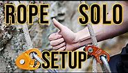 Complete Equipment Set Up Walk Thru For Top Rope Solo Rock Climbing Devices Used Petzl N Climb Tech