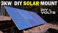 EASY CHEAP STRONG DIY 3KW Solar Ground Mount