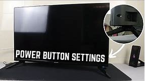 How to Use SHARP Smart TV Power Button Function Settings