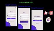 Android Studio Tutorials Create Sign In | Sign Up | Forgot Password Page In Android Studio.