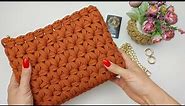 Floral Pattern Crocheted Handbag A New Experience in Crocheting Цветочный узор Вязаная крючком сумка