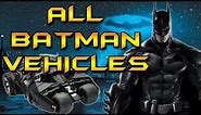 ALL BATMAN VEHICLES FROM TV SERIES AND MOVIES