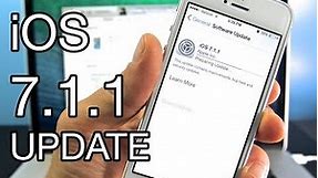 NEW iOS 7.1.1 Update Released - What's New Overview