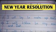 New Year Resolution Essay 10 Lines // My New Year Resolution 2022