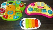 Baby activity toys- musical instruments Chicco, Fisher price, Vtech