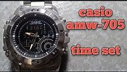 casio AMW-705 hunting timer time setting